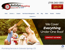 Tablet Screenshot of bullseyeplumbing.com